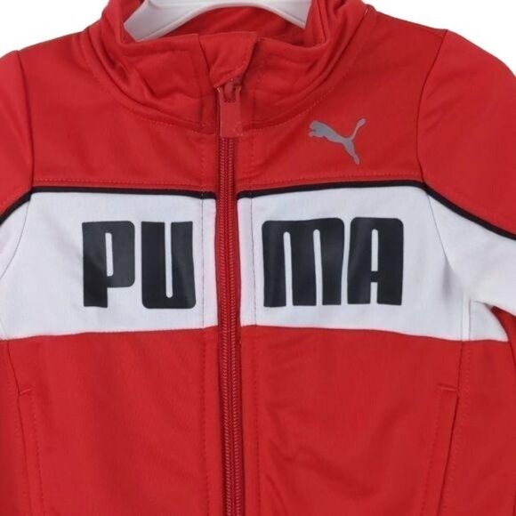 Puma red white & black 2 pc. tract suit 12M(NWT) MSRP$42 - Picture 3 of 13